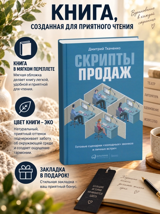 Дмитрий Ткаченко Скрипты продаж, Готовые сценарии «холодных» звонков и личных встреч - 