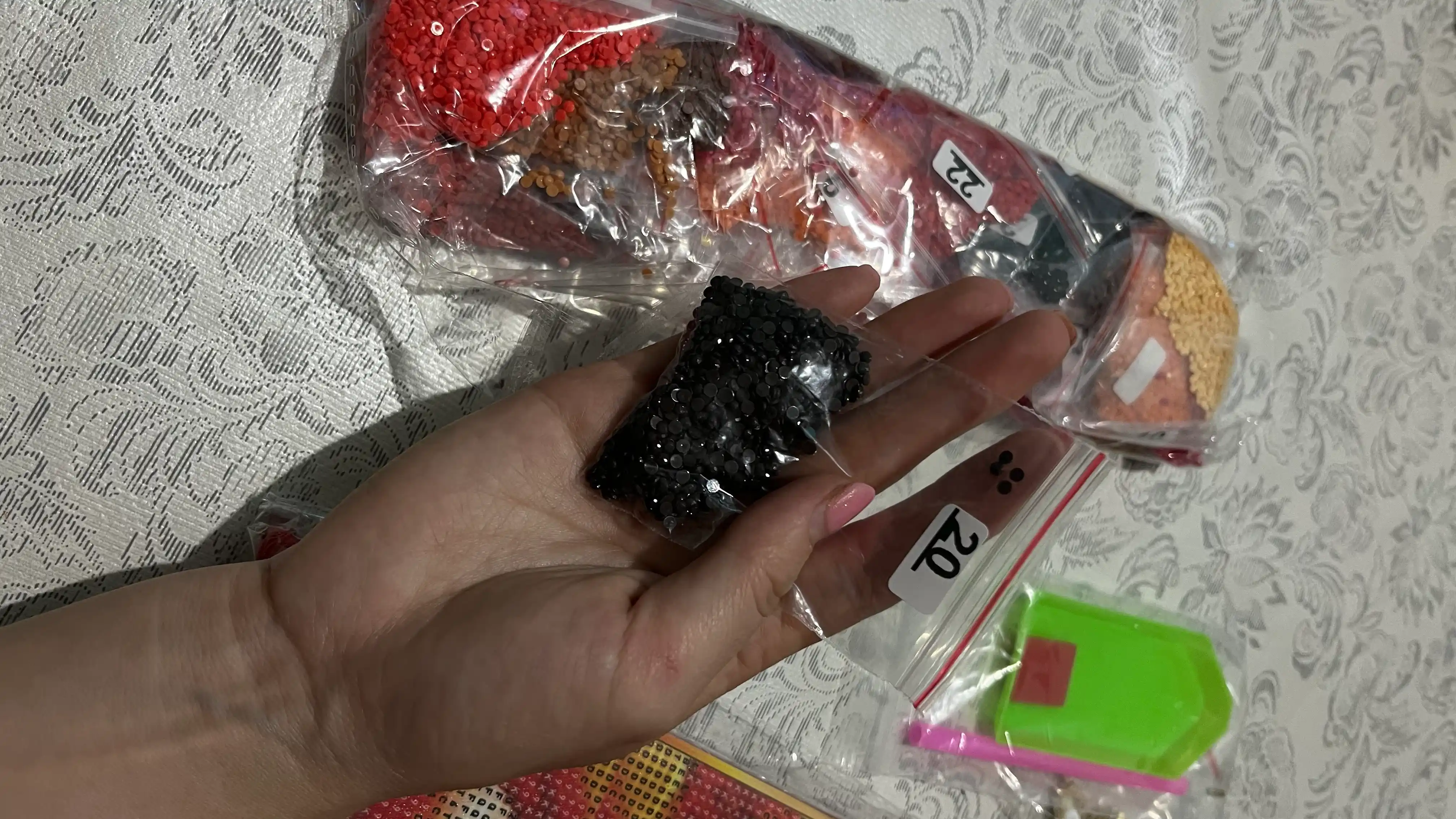 Olmosli mozaika Skystore Gullar, ramkalik asosga tortilgan, 40 x 50 sm