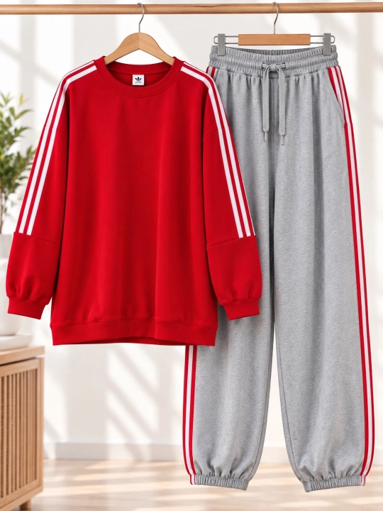 Ayollar uchun sport kostyumi — ikki qisimli
