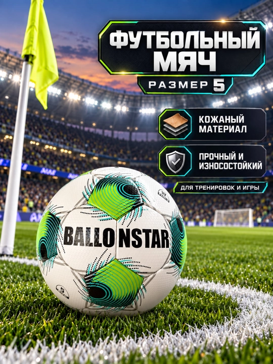 Professional charm futbol to‘pi, mustahkam va chidamli, sport hamda mashg‘ulotlar uchun - 