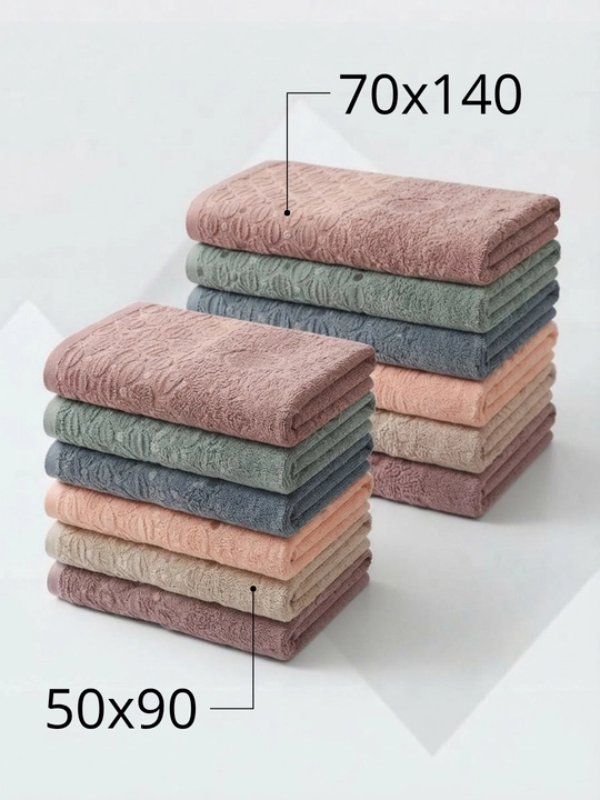 70x140 yoki 50x90 o‘lchamli paxmoq sochiq, 1 dona, hammom sochig‘i 100% paxta, NEO