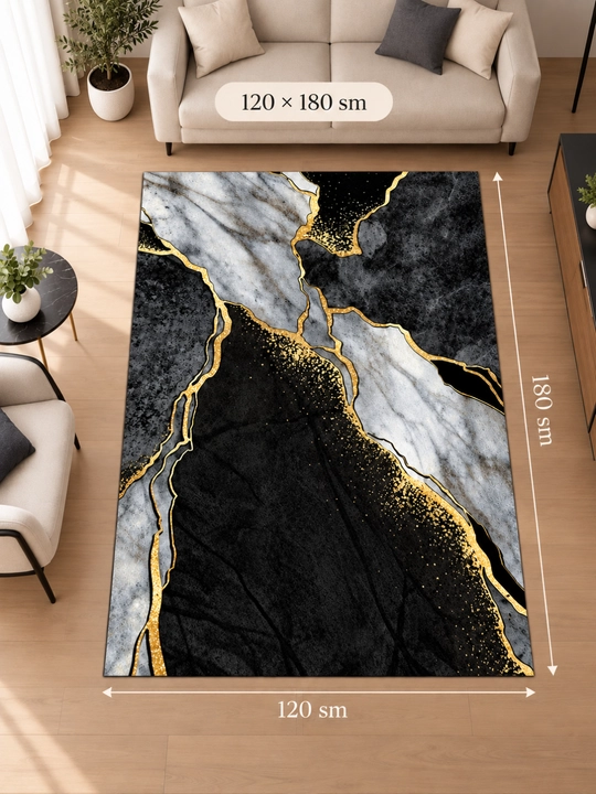 Imperial zamonaviy kovrik — nafis dizayn, yumshoq va qulay, 120×180 sm