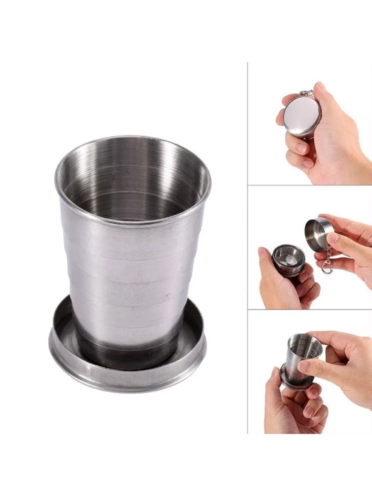 Stakan katlanadigan stakan, metall, 75 ml Stakan