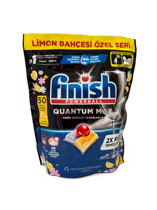 Капсулы для посудомоечной машины 50 шт,Finish Quantum MAX