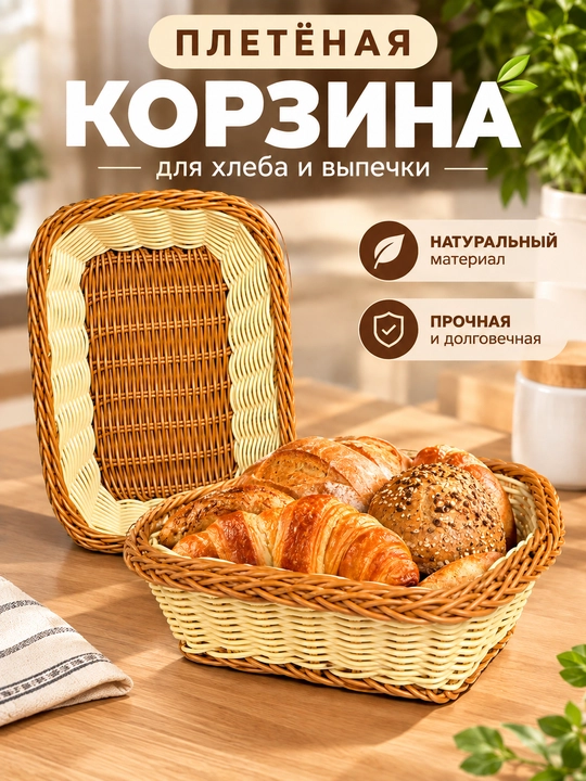 Контейнеры для хлеба и хлебобулочных изделий, хлебная корзина, хлебница - 