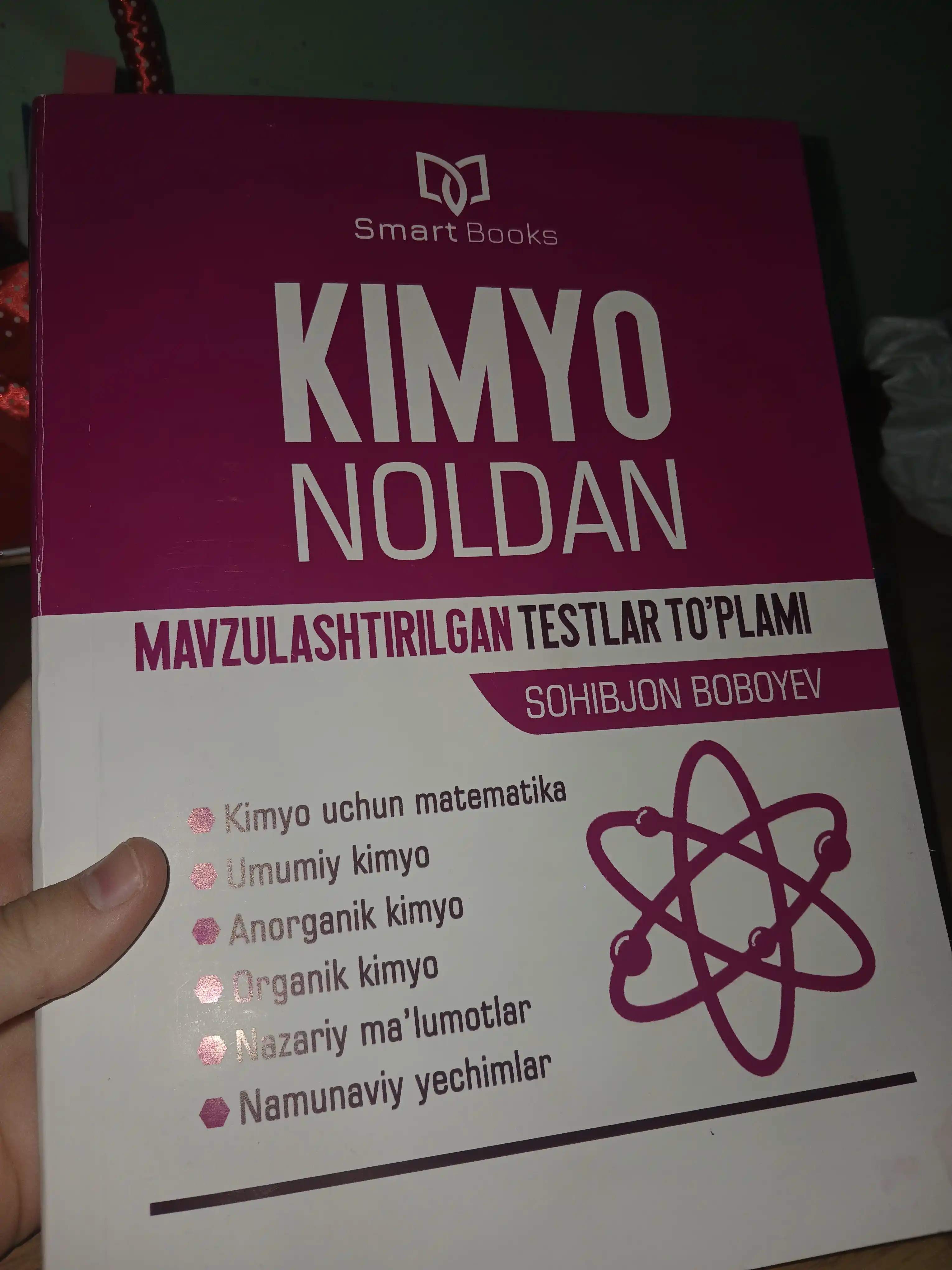 Kimyo noldan mavzulashtirilgan to'plam, test kitobi, o'qish
