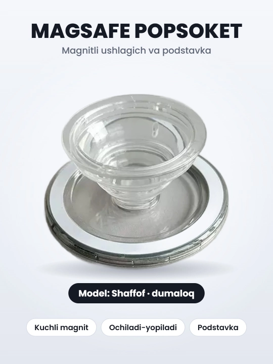 MagSafe popsoket, magnitli telefon ushlagichi va podstavka, yechiladigan, 7 xil model
