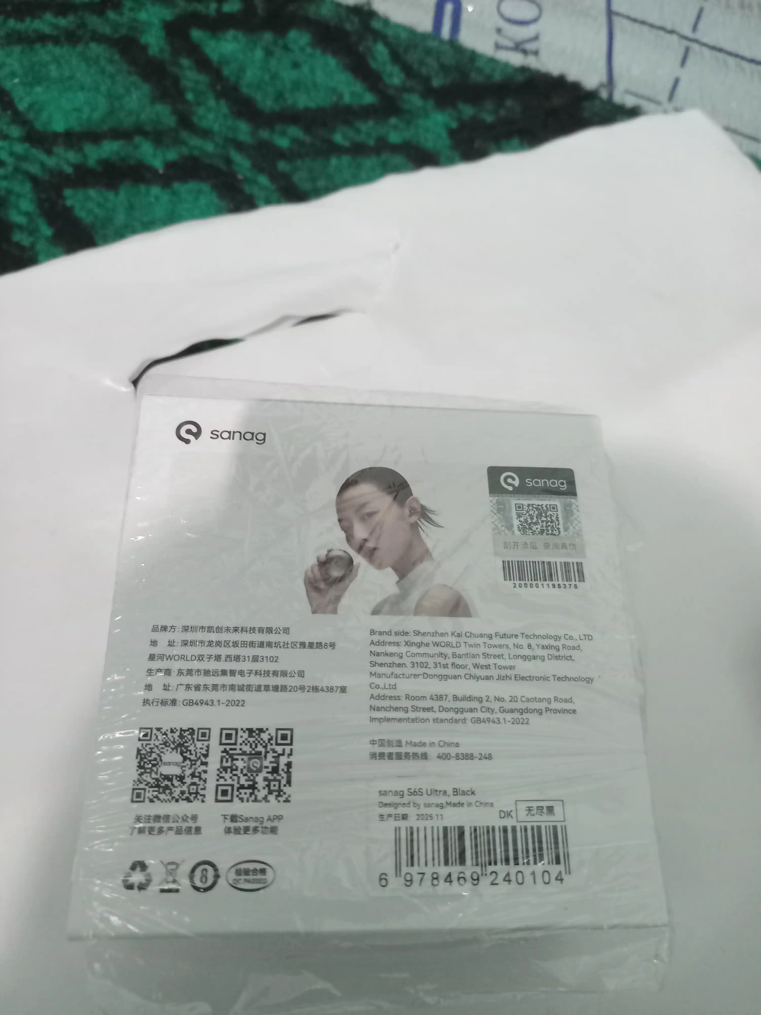 Simsiz quloqchinlar SANAG FreeClip S6S Series, Bluetooth 6.0, IPX5, ochiq dizayn
