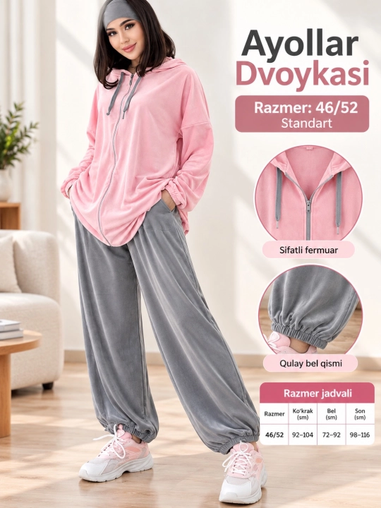 Ayollar uchun sport kostyumi — dvoyka