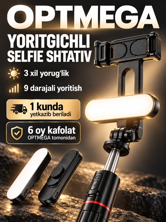 Штатив для телефона, селфи-палка 4 в 1, телескопический, Bluetooth-пульт