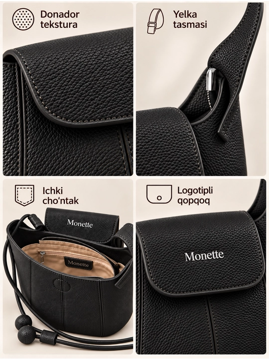 Koja sumka ayollar uchun bochka bucket Monette tabiiy charm yelkaga Italiya