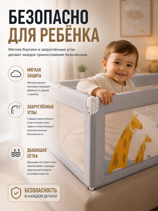 Защитный барьер для кровати