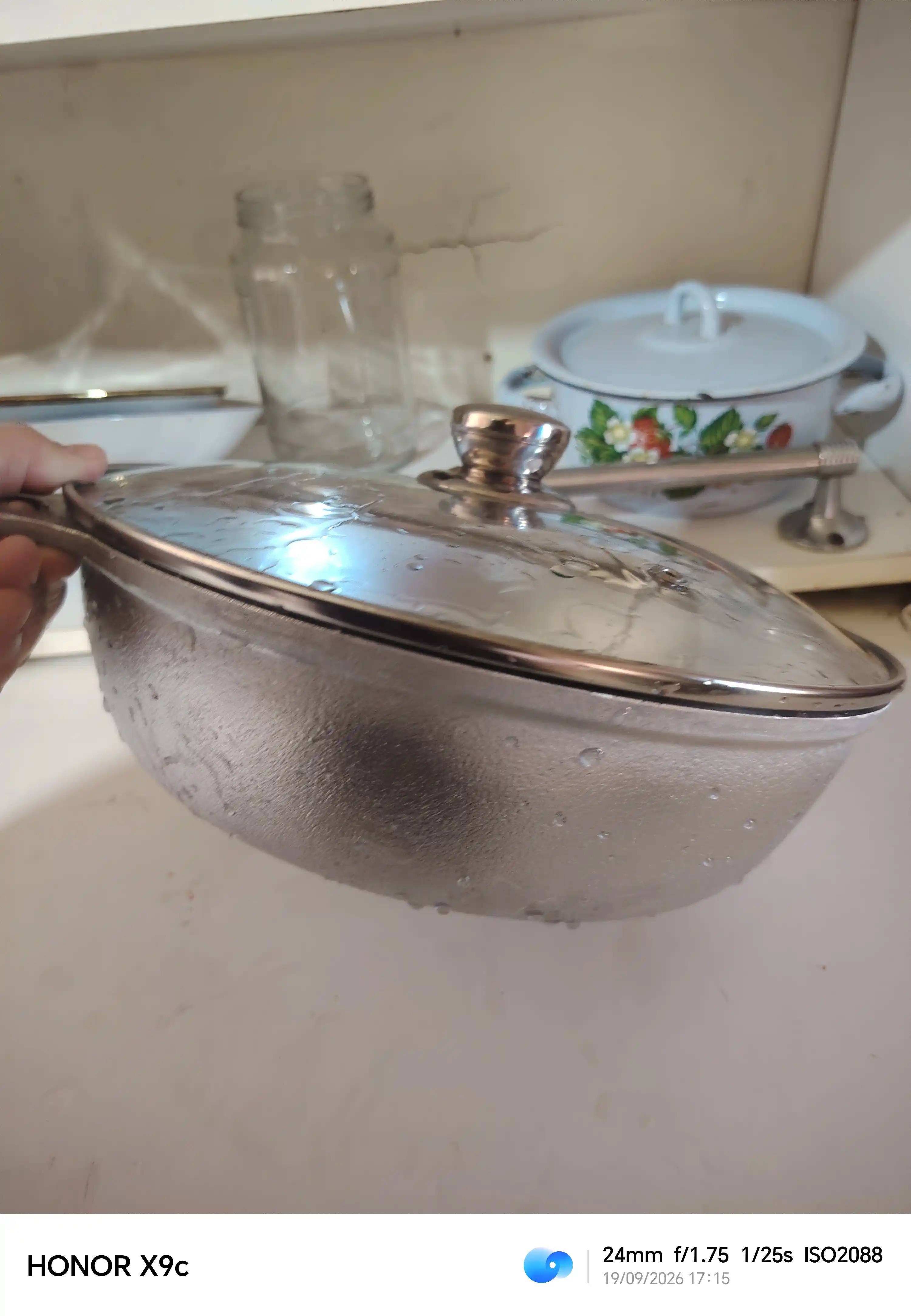 Жаровня со стеклянной крышкой, 3 л