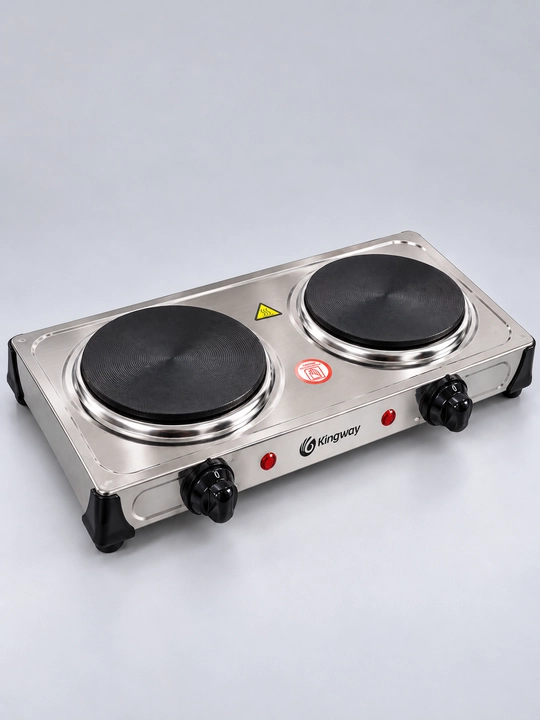 Elektr plita Kingway, 2 ta cho‘yan konforka, 2000 Vt, diametr 155mm
