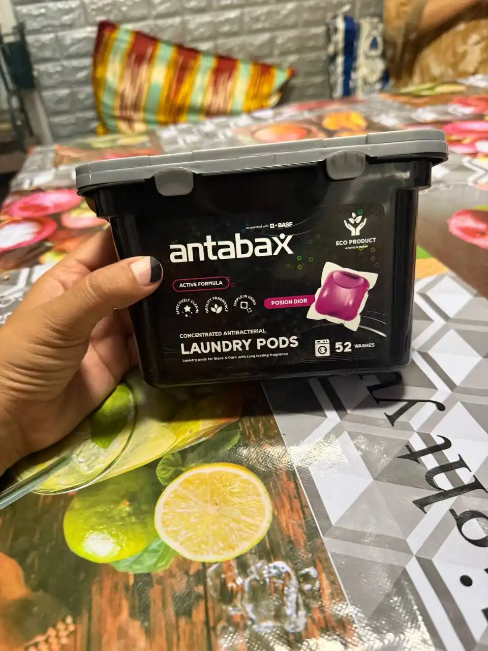 Капсулы для стирки Antabax, концентрированные, антибактериальные, с кондиционером, 52 шт