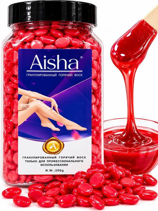 Aisha granulali issiq vosk, depilyatsiya uchun, 200 g