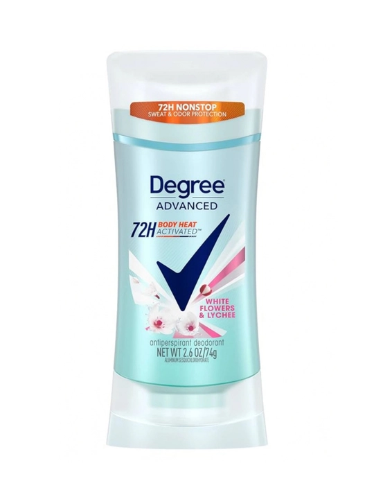 Дезодорант Degree Advanced 72H, защита от стресса, стойкость 72 часа, 74 г