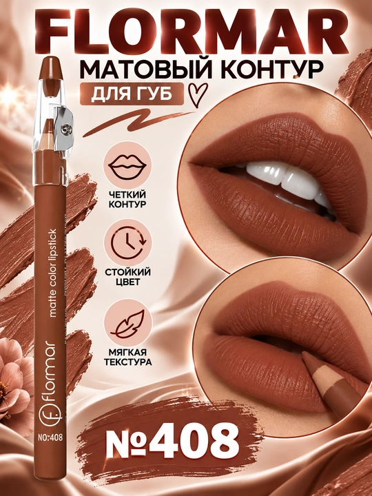 Матовый карандаш для губ Flormar Matte Color Lipstick