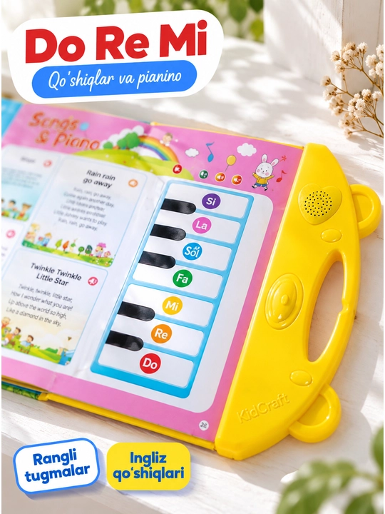 Ovozli elektron kitobcha 3 tilda: rus, ingliz, islom mavzusida, 0+ bolalar uchun