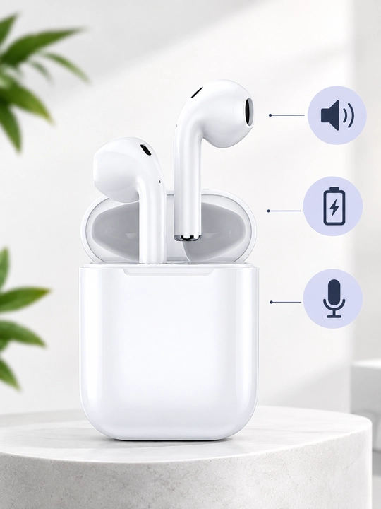 Simsiz quloqchin Pro 2, Pro 3, Pods 4 sensorli, iPhone va Android uchun naushnik