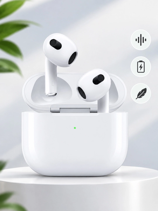 Simsiz quloqchin Pro 2, Pro 3, Pods 4 sensorli, iPhone va Android uchun naushnik