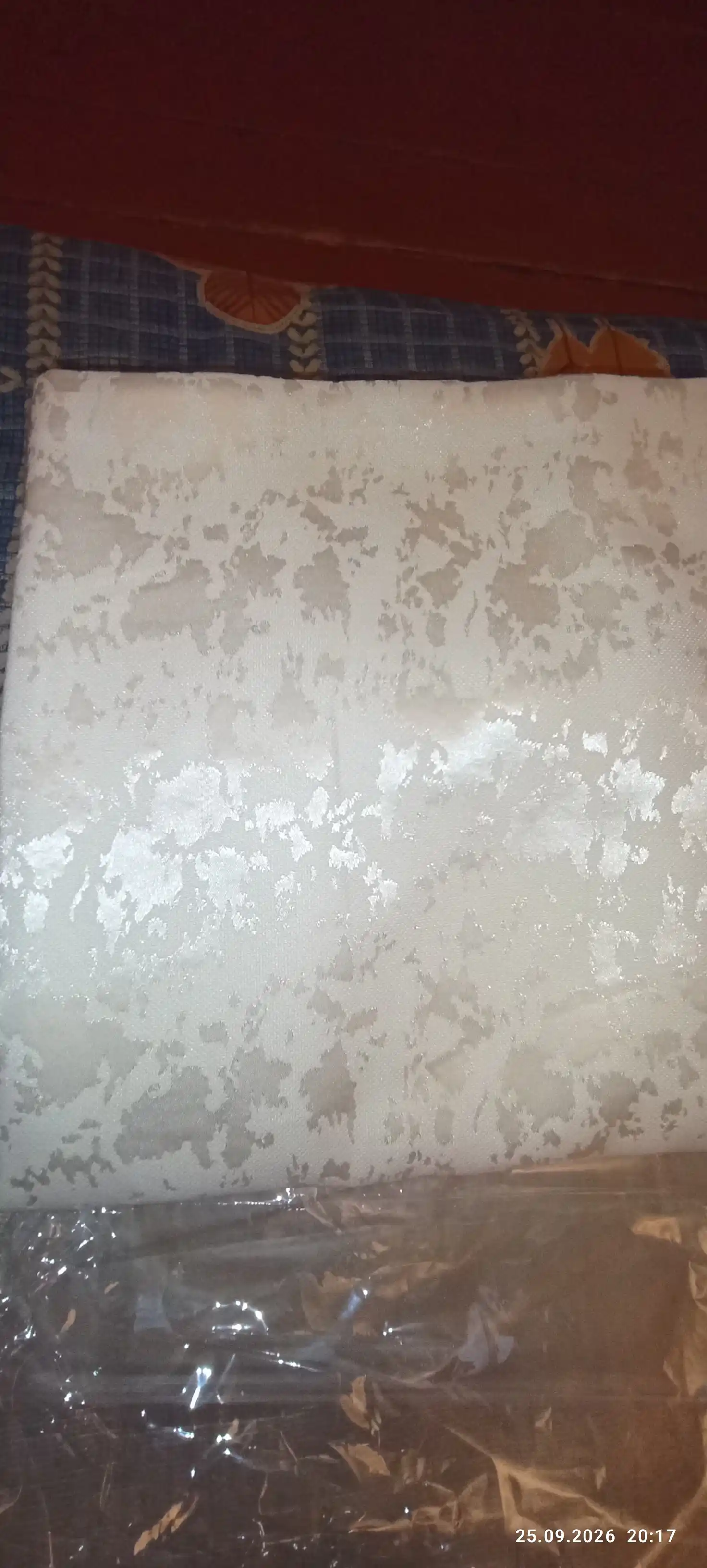 MERIS Marmar fakturali lyuversli parda, 2 dona, 150×280 sm, yotoqxona va mehmonxona uchun