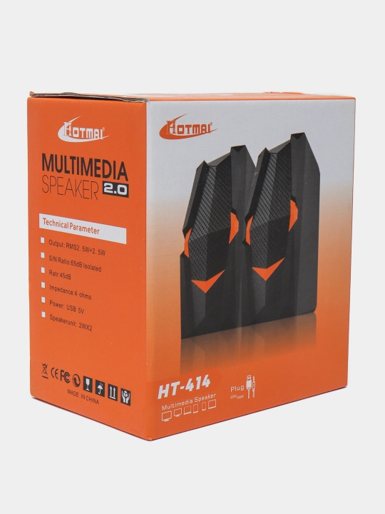 Колонки для компьютера, акустика 2.0, USB, 3.5 мм, Hotmai
