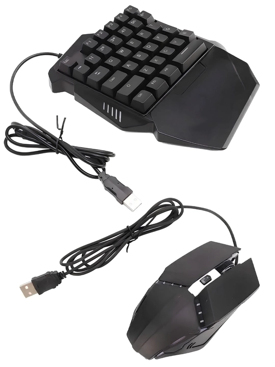 Игровая клавиатура и мышь G506, мини-клавиатура 35 клавиш с LED-подсветкой