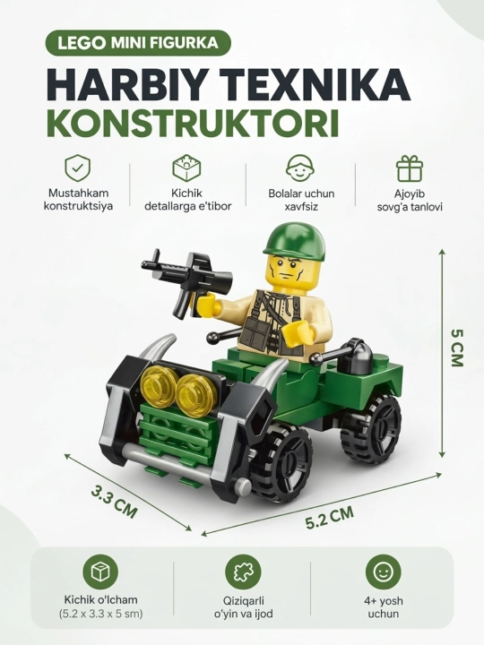 Lego askarlar, o‘yinchoq armiya, askarchalar