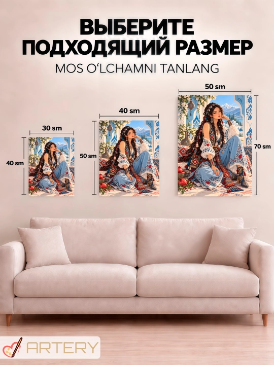 Devor uchun ARTERY rasmi, interyer uchun anime poster va panno