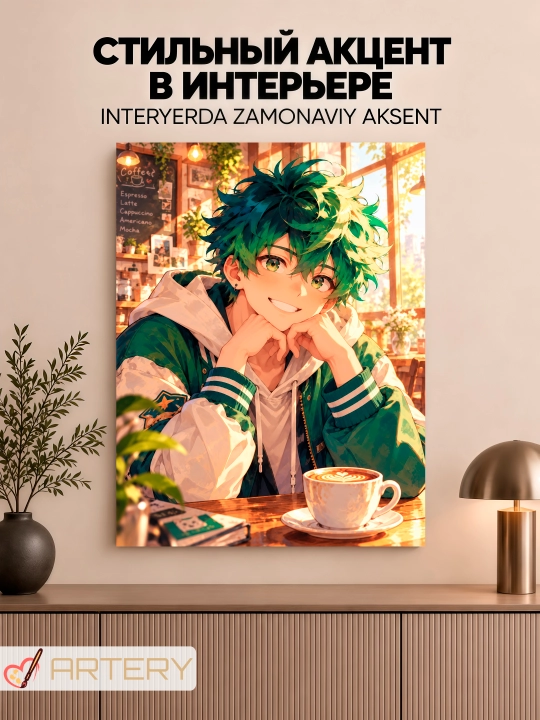 Devor uchun ARTERY rasmi, interyer uchun anime poster va panno