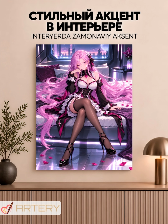Devor uchun ARTERY rasmi, interyer uchun anime poster va panno