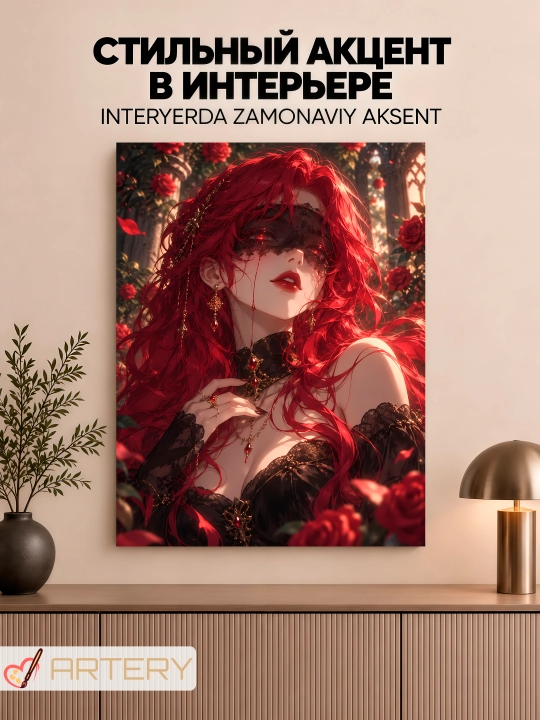 Devor uchun ARTERY rasmi, interyer uchun anime poster va panno