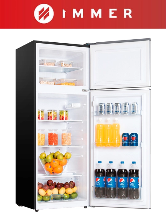 Двухкамерный холодильник IMMER, с верхней морозилкой, капельный DeFrost, класс A+, 210 л