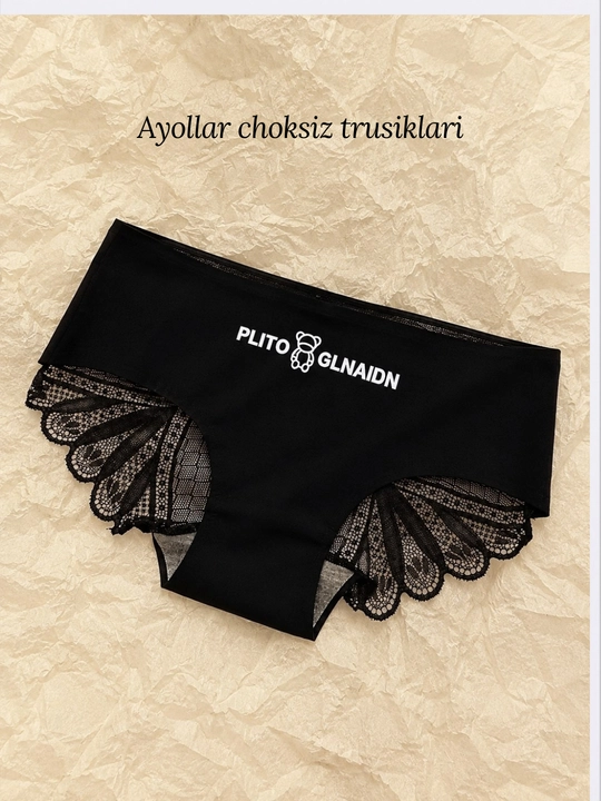 Ayollar uchun choksiz slip to‘rli trusiklar, nafis va qulay ichki kiyimlar - 