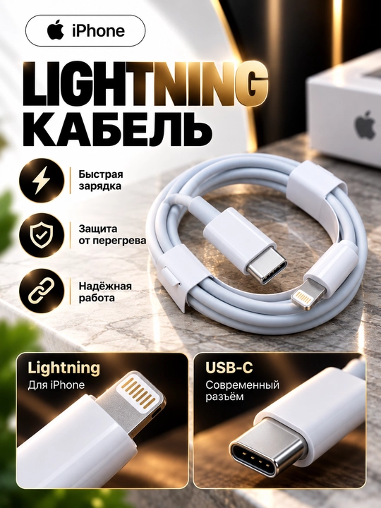 IPhone va Android uchun 20W zaryadlovchi, Lightning/Type-C, tez quvvatlash