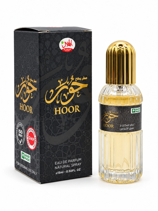 Al-Helal Hoor atir, Eau de Parfum, gulli-mevali xushbo‘y sprey, 15 ml - 
