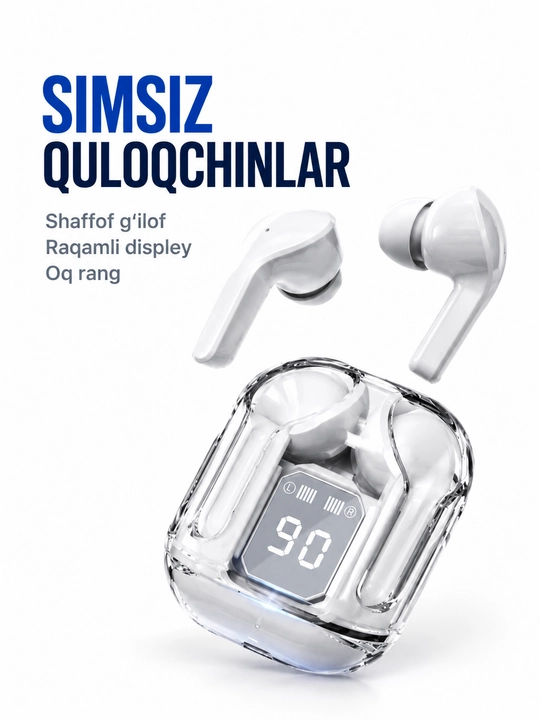 LEDdispleyvaTypeCquvvatlashqutisibilanjihozlangansimsizTWSAIBT Bluetooth 5.3 quloqchinlari