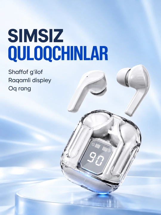 LEDdispleyvaTypeCquvvatlashqutisibilanjihozlangansimsizTWSAIBT Bluetooth 5.3 quloqchinlari