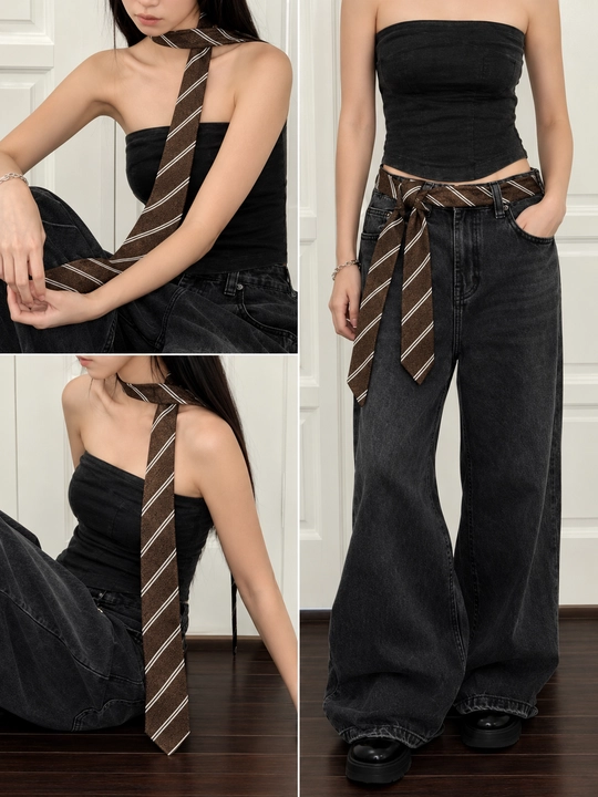 Erkaklar va ayollar uchun unisex klassik galstuk, 135 sm, maktab va ofis uchun - 