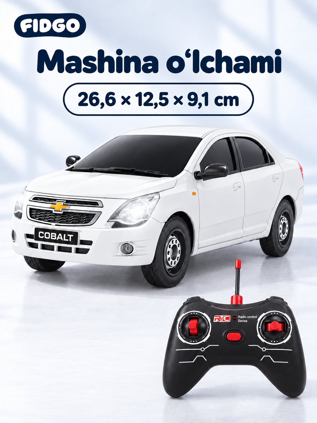 Машинка на пульте управления FIDGO Chevrolet Cobalt, 1:16, с аккумулятором