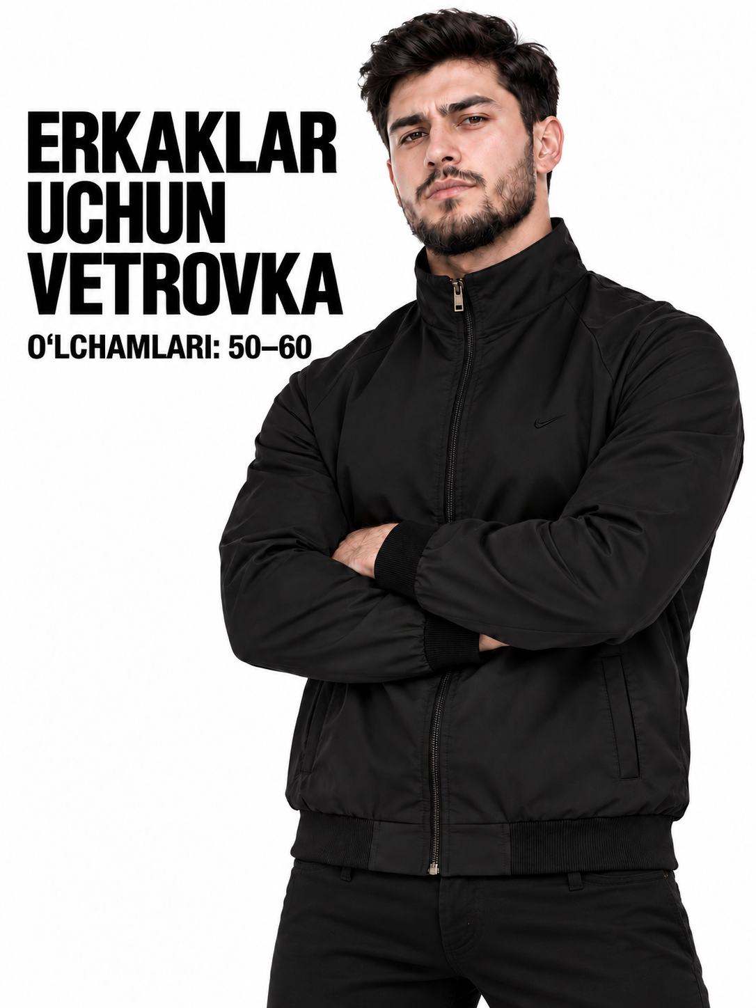 Erkaklar vetrovkasi — kuz va bahor uchun yengil kurtka, shamoldan himoya, zamonaviy dizayn