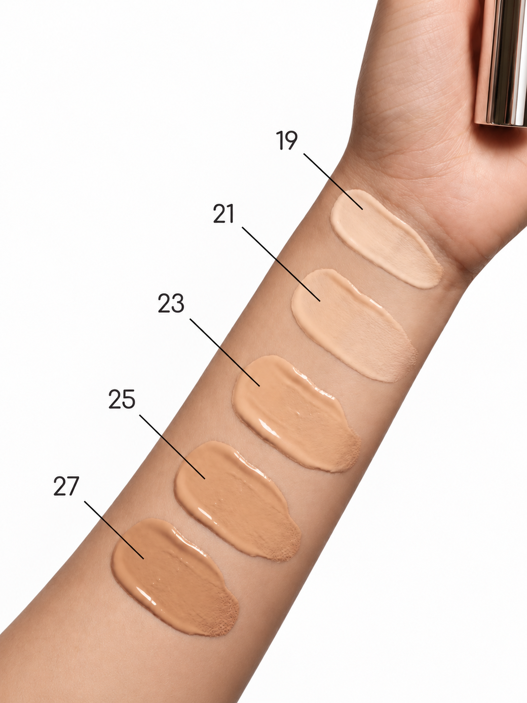 POM7 SPF36 PA++ — BB-крем для лица с естественным покрытием, оттенки 19, 21, 23, 25