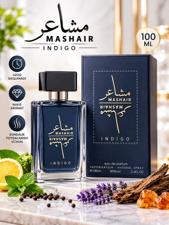 Atirlar erkaklar uchun duxilar parfumera  suvi  Mashair 100 ml - 