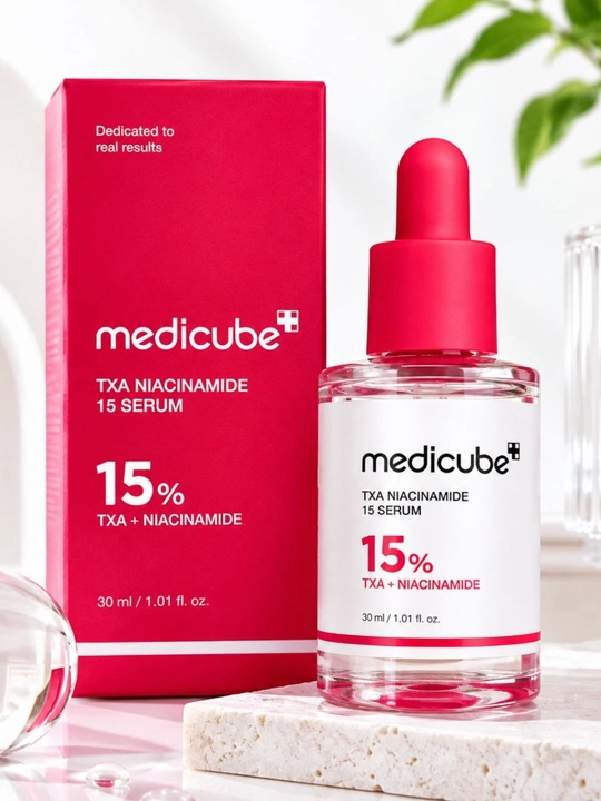 Medicube TXA Niacinamide 15 PDRN Pink — осветляющая сыворотка для лица, 30 мл - 
