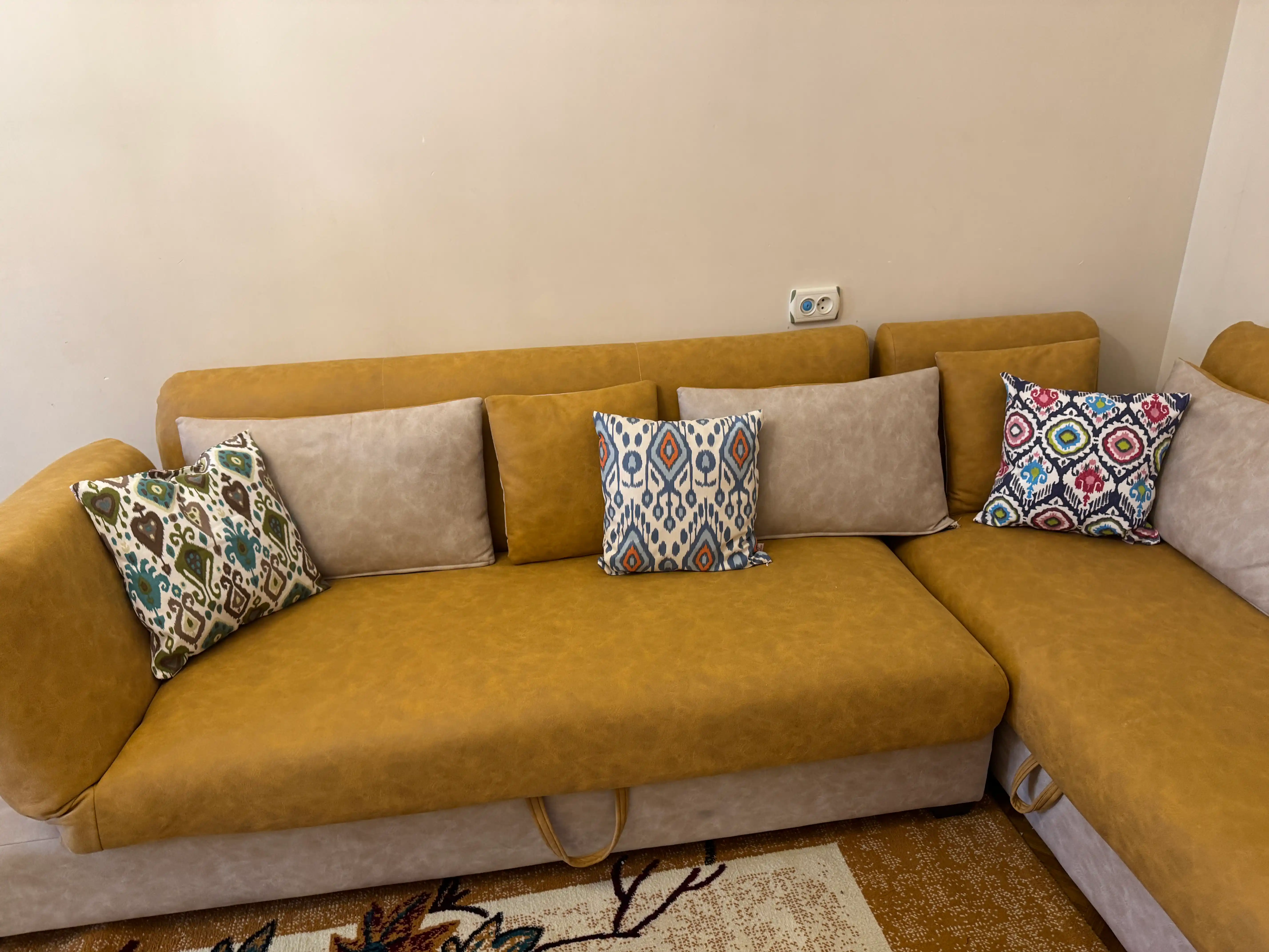 Dekorativ yostiqcha Ikat stilidagi kvadrat, 40x40 sm