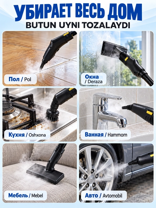 SOKANY SK-13082 bug' tozalagich, 3500Vt, 8-in-1, uy va avtomobil uchun