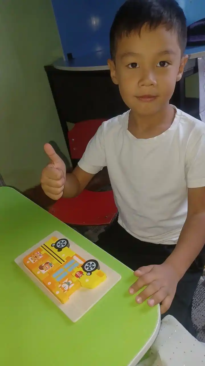 Деревянный 3D пазл для детей