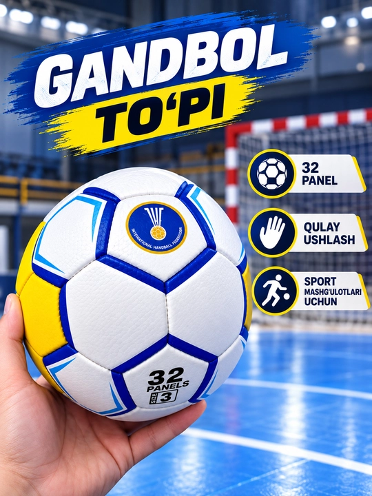 Gandbol to‘pi, o‘lchami 3, 32 seksiyali - 