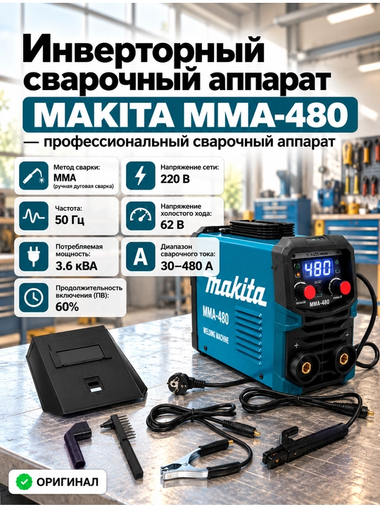 MAKITA MMA-480 inverter payvandlash apparati, professional svarka appar - 